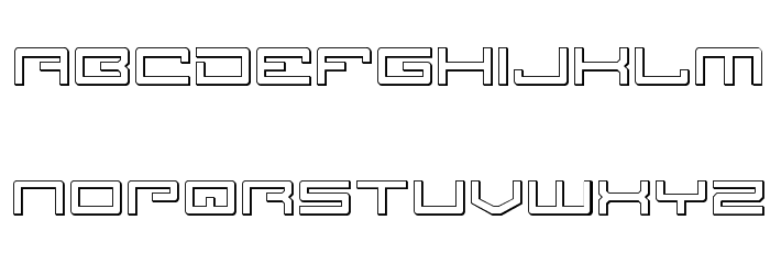 Legion 3D Font LOWERCASE