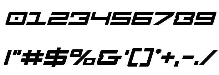 Legion Bold Italic Font OTHER CHARS