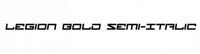 Legion Bold Semi-Italic 