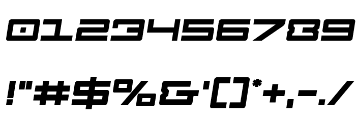 Legion Bold Semi-Italic Font OTHER CHARS
