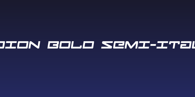 Legion Bold Semi-Italic Social Header