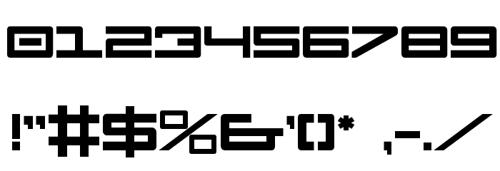 Legion Bold Font OTHER CHARS
