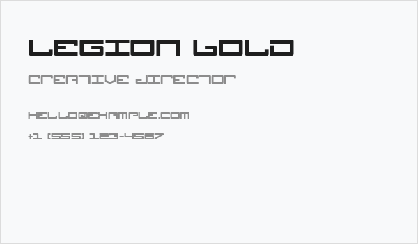 Legion Bold Business Card