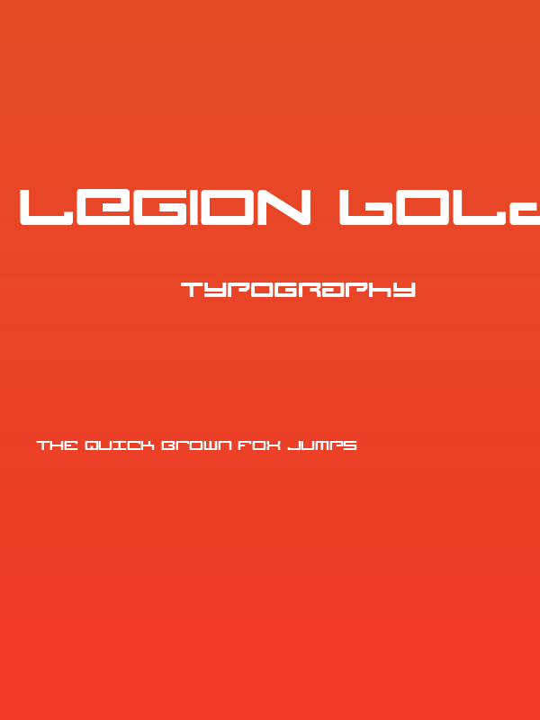 Legion Bold Poster
