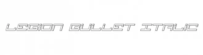 Legion Bullet Italic 