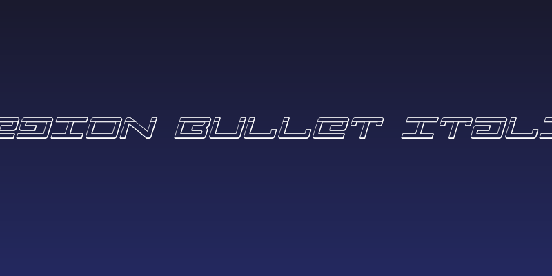 Legion Bullet Italic Social Header
