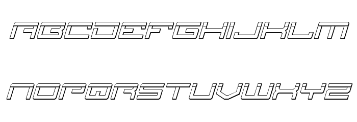Legion Bullet Italic Font LOWERCASE