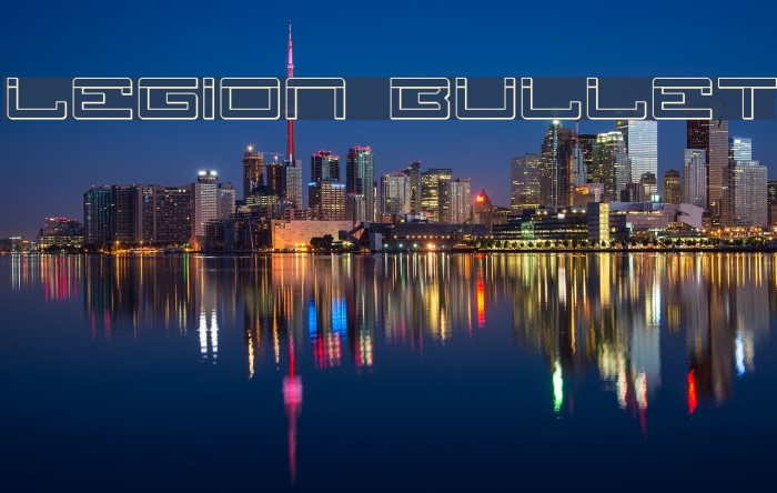 Legion Bullet Font examples