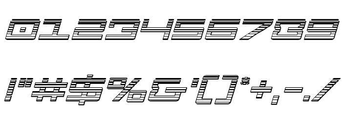 Legion Chrome Italic Font OTHER CHARS