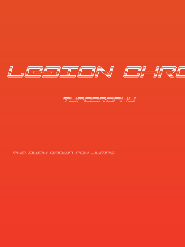 Legion Chrome Italic Poster
