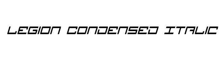Legion Condensed Italic  免费字体下载