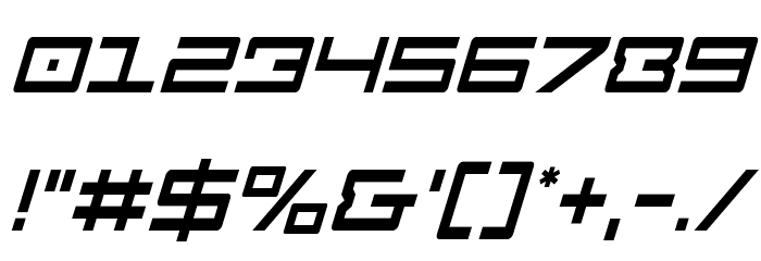 Legion Condensed Italic Font OTHER CHARS