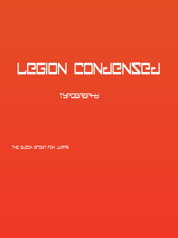 Legion Condensed Poster