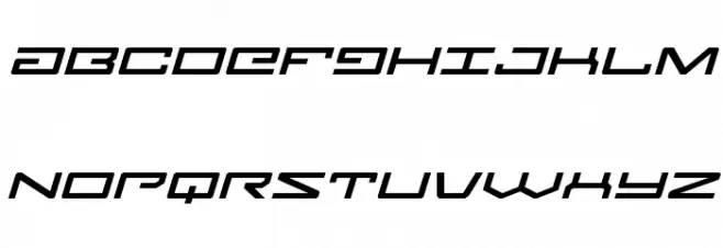 Legion Expanded Italic Schriftart Groß