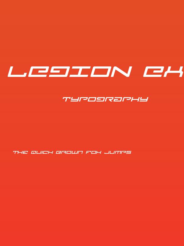 Legion Expanded Italic Poster