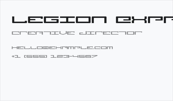 Legion Expanded Business Card