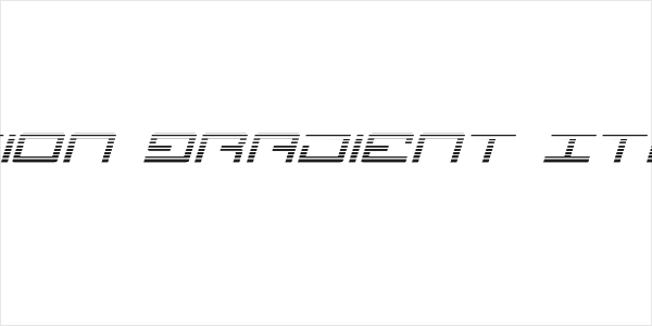 Legion Gradient Italic Logo
