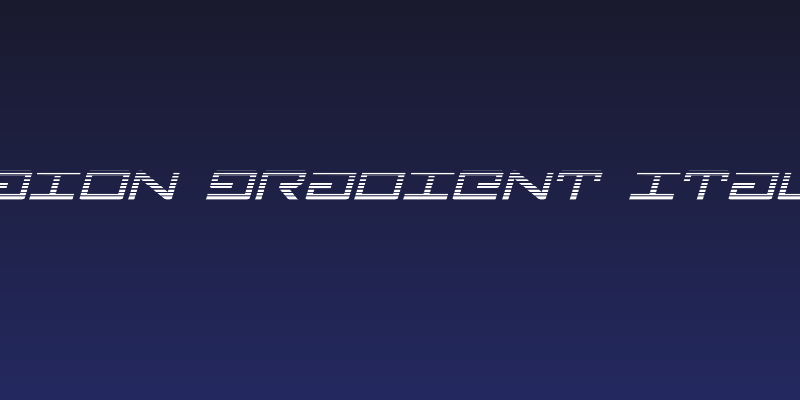 Legion Gradient Italic Social Header