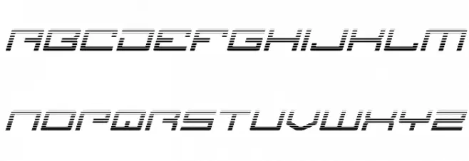 Legion Gradient Italic Fonte MINÚSCULAS