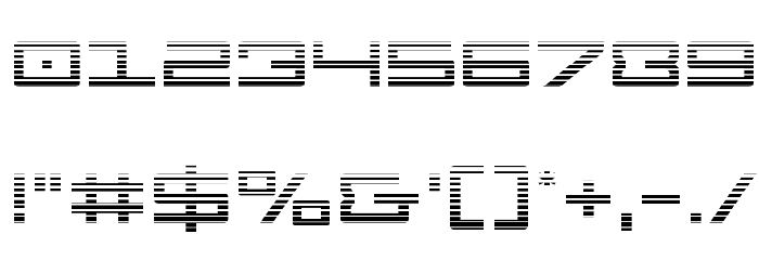 Legion Gradient Font OTHER CHARS