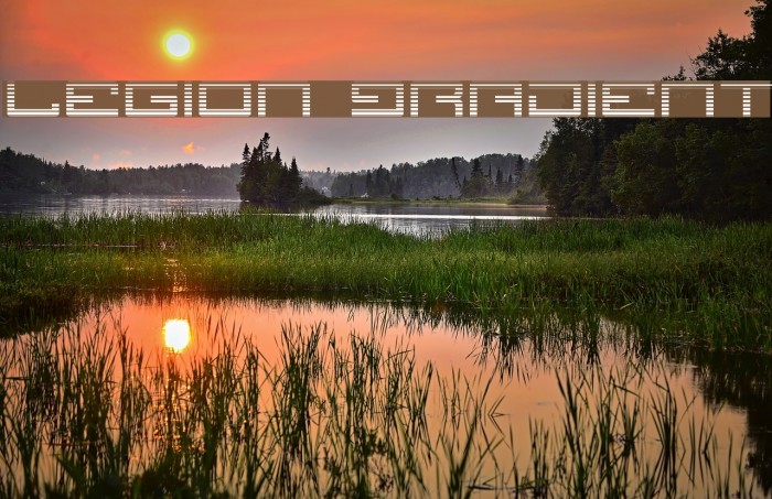 Legion Gradient Font examples