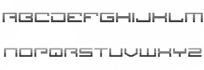Legion Gradient Schriftart Kleinbuchstaben