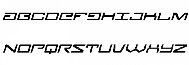 Legion Halftone Italic फ़ॉन्ट अपरकेस
