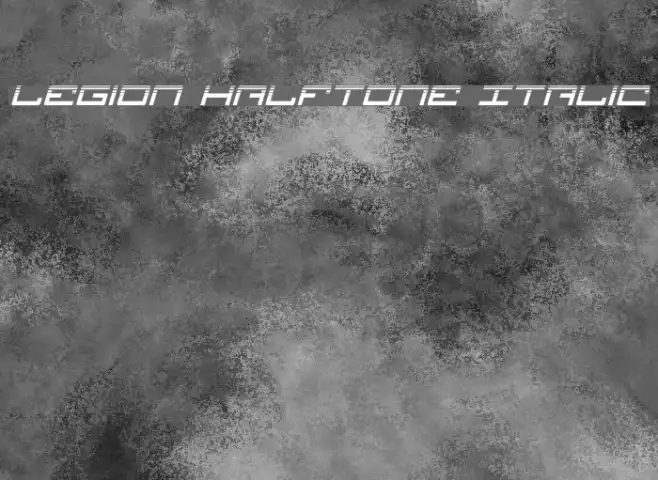 Legion Halftone Italic Example 1