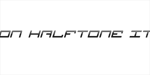 Legion Halftone Italic Logo