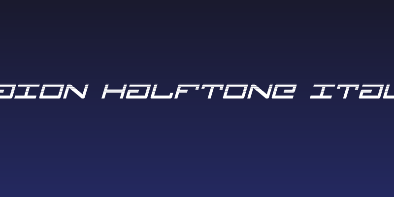 Legion Halftone Italic Social Header