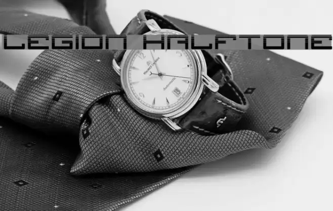 Legion Halftone Font examples