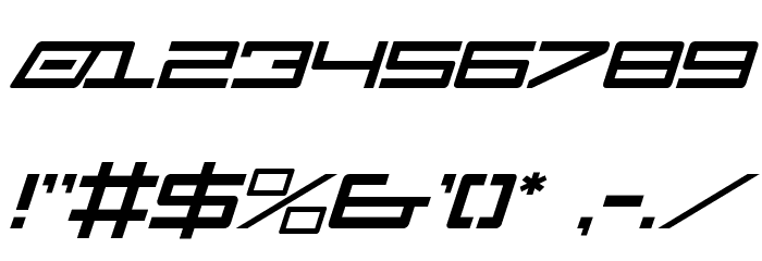 Legion Italic Font OTHER CHARS