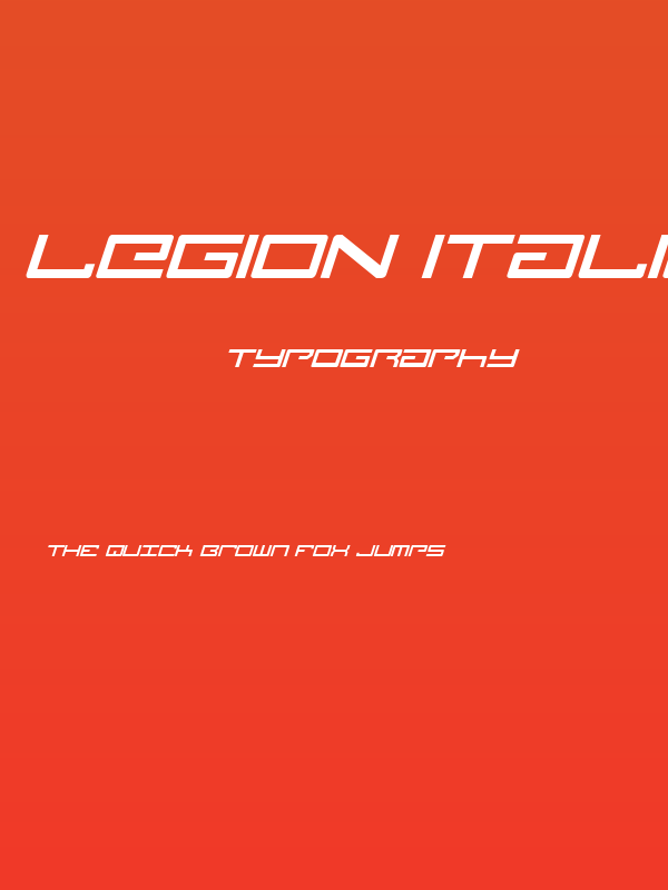 Legion Italic Poster