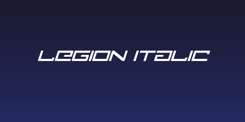 Legion Italic Social Header