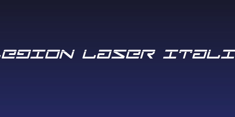 Legion Laser Italic Social Header