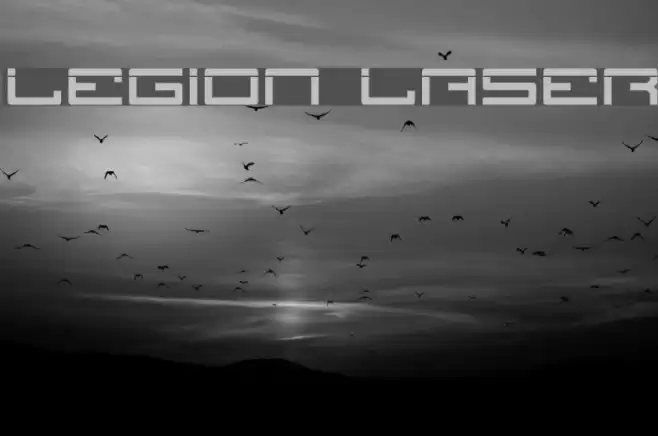 Legion Laser Font examples