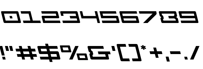 Legion Leftalic Font OTHER CHARS