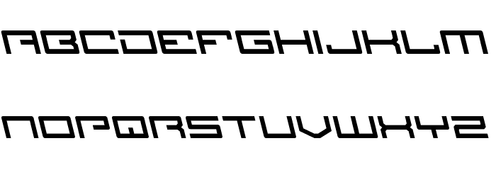 Legion Leftalic Font LOWERCASE