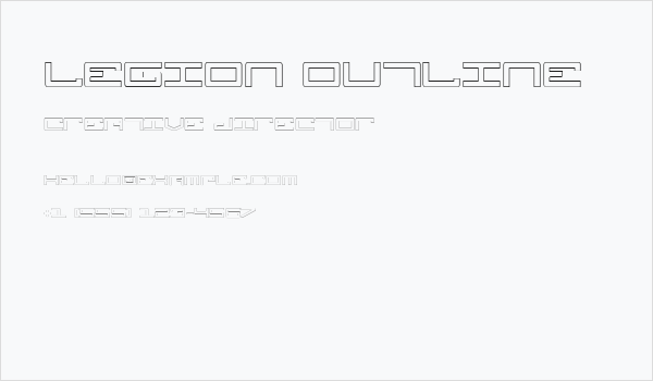 Legion Outline Business Card