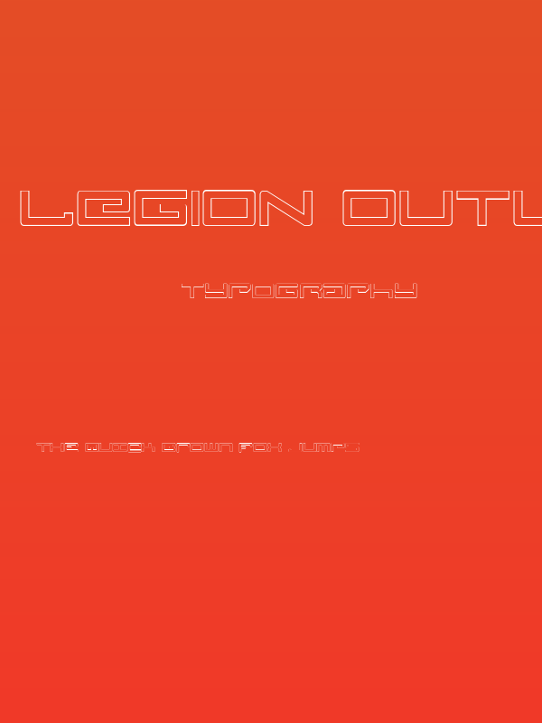 Legion Outline Poster