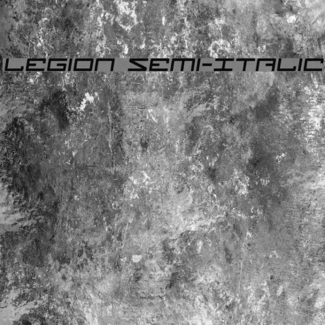 Legion Semi-Italic Example 3