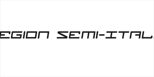 Legion Semi-Italic Logo