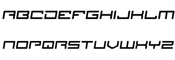 Legion Semi-Italic Font LOWERCASE
