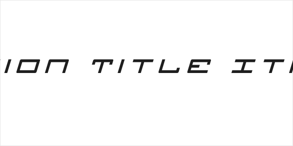 Legion Title Italic Logo