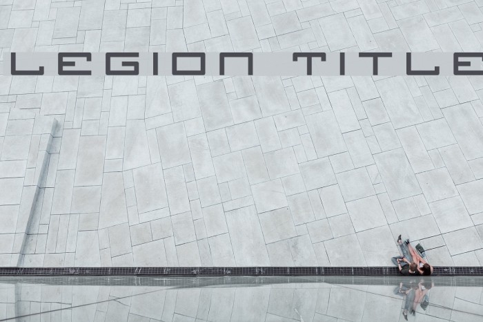 Legion Title Font examples