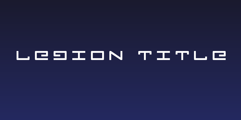 Legion Title Social Header