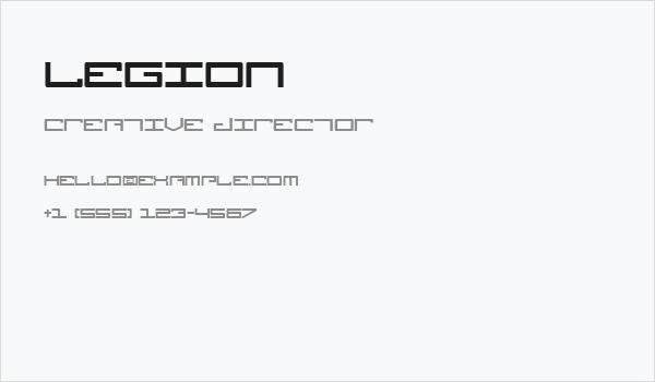 Legion Business Card