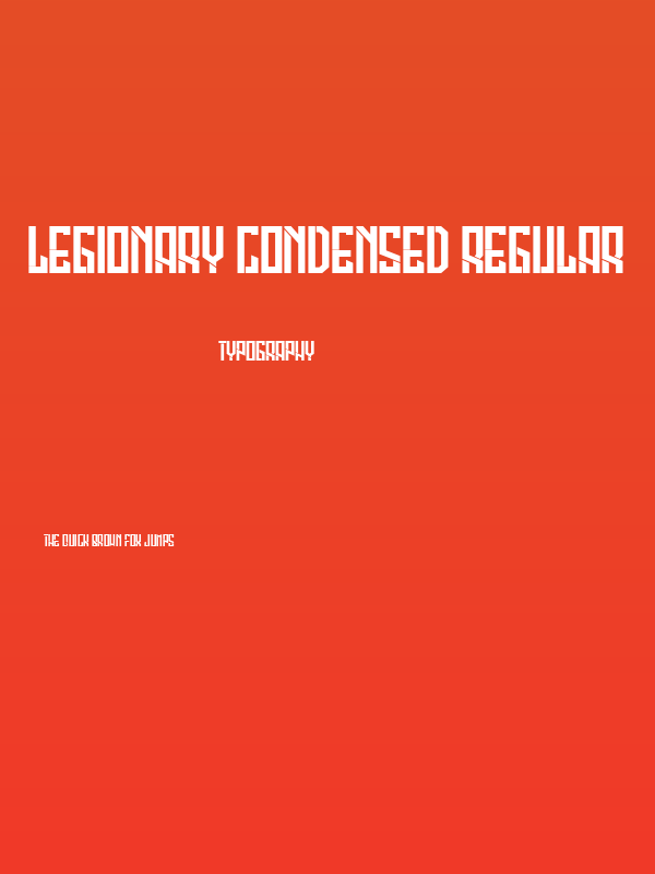 Legionary Condensed Regular Poster