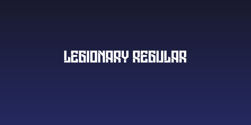 Legionary Regular Social Header