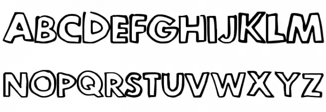 LegitOutline Fonte MAIÚSCULAS